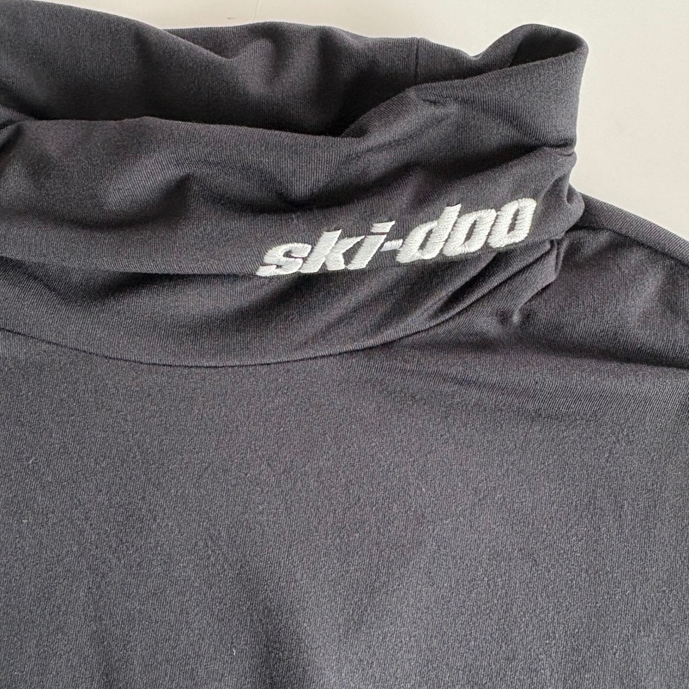 Ski-Doo Men's 2XL Black Turtleneck Long Sleeve Moisture Wicking Layering NEW - Picture 2 of 8